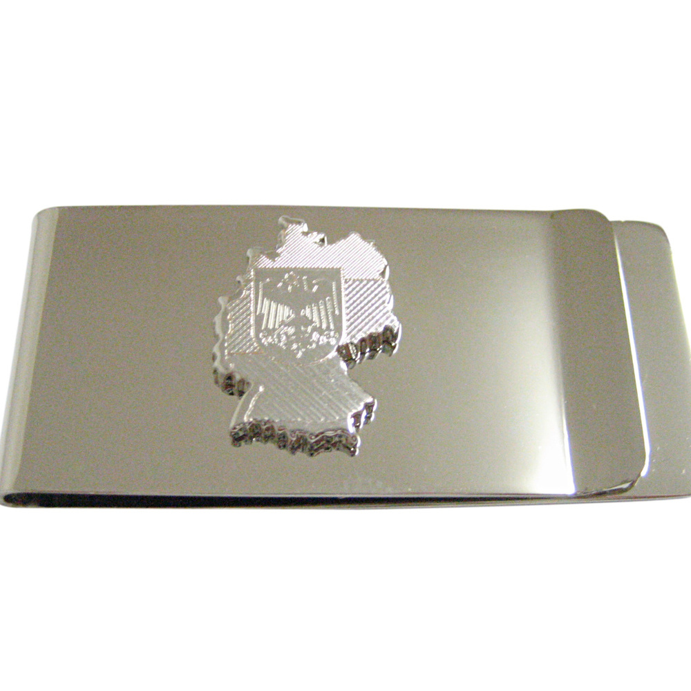 Germany Map Shape and Flag Design Money Clip